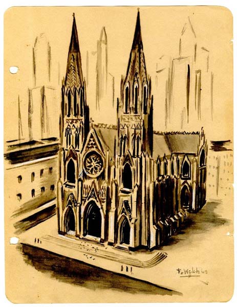 Frank's St. Patrick's Cathedral Sketch